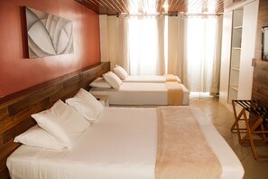 Triple Room, Non Smoking | Minibar, desk, blackout drapes, iron/ironing board