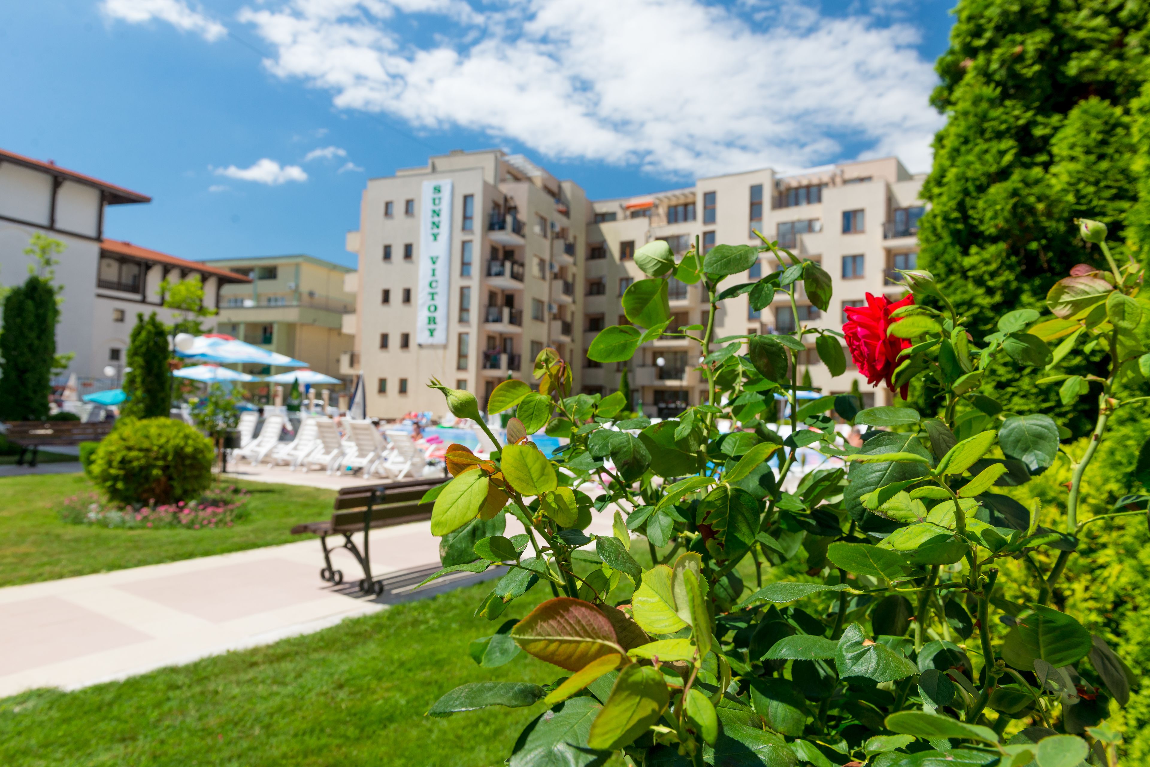 Blick von der Unterkunft