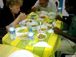 Breakfast and dinner served, international cuisine
