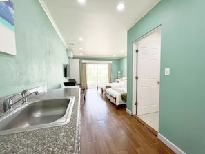 Chambre Deluxe, 2 lits une place, coin cuisine | Cuisine privée