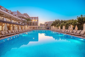 Indoor pool, 2 outdoor pools, open 8:00 AM to 8:00 PM, free cabanas
