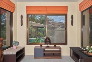 Superior Villa, 1 King Bed with Sofa bed, Pool View, Poolside | Living area