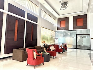 Sitteområde i lobbyen