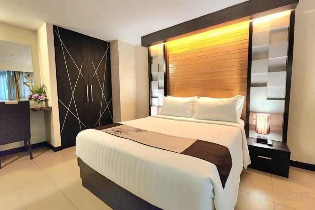 Blackout drapes, iron/ironing board (on request), WiFi (free)
