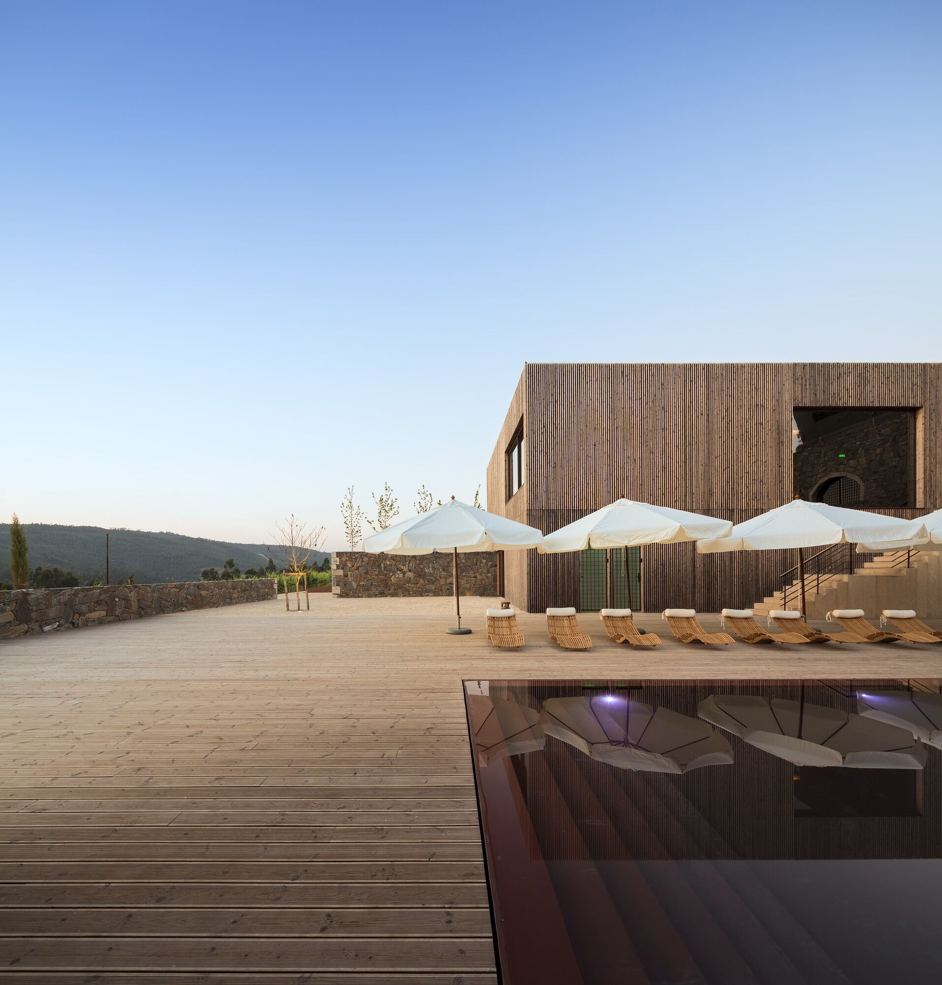 Indoor pool, outdoor pool, sun loungers