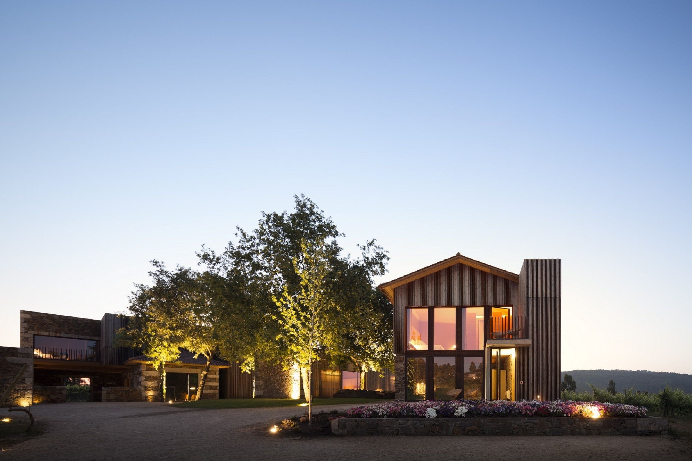 Façade de l’hébergement - soirée/nuit