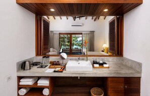 Deluxe Room, Ocean View | Premium bedding, in-room safe, individually decorated - Lantern Boutique Hotel by Reveal (Kamburugamuwa)