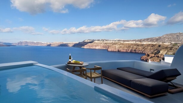 Premium Suite, Plunge Pool, Caldera view | 部屋からの景観