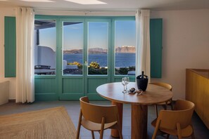 Deluxe Suite,Private pool, Caldera view | View from room