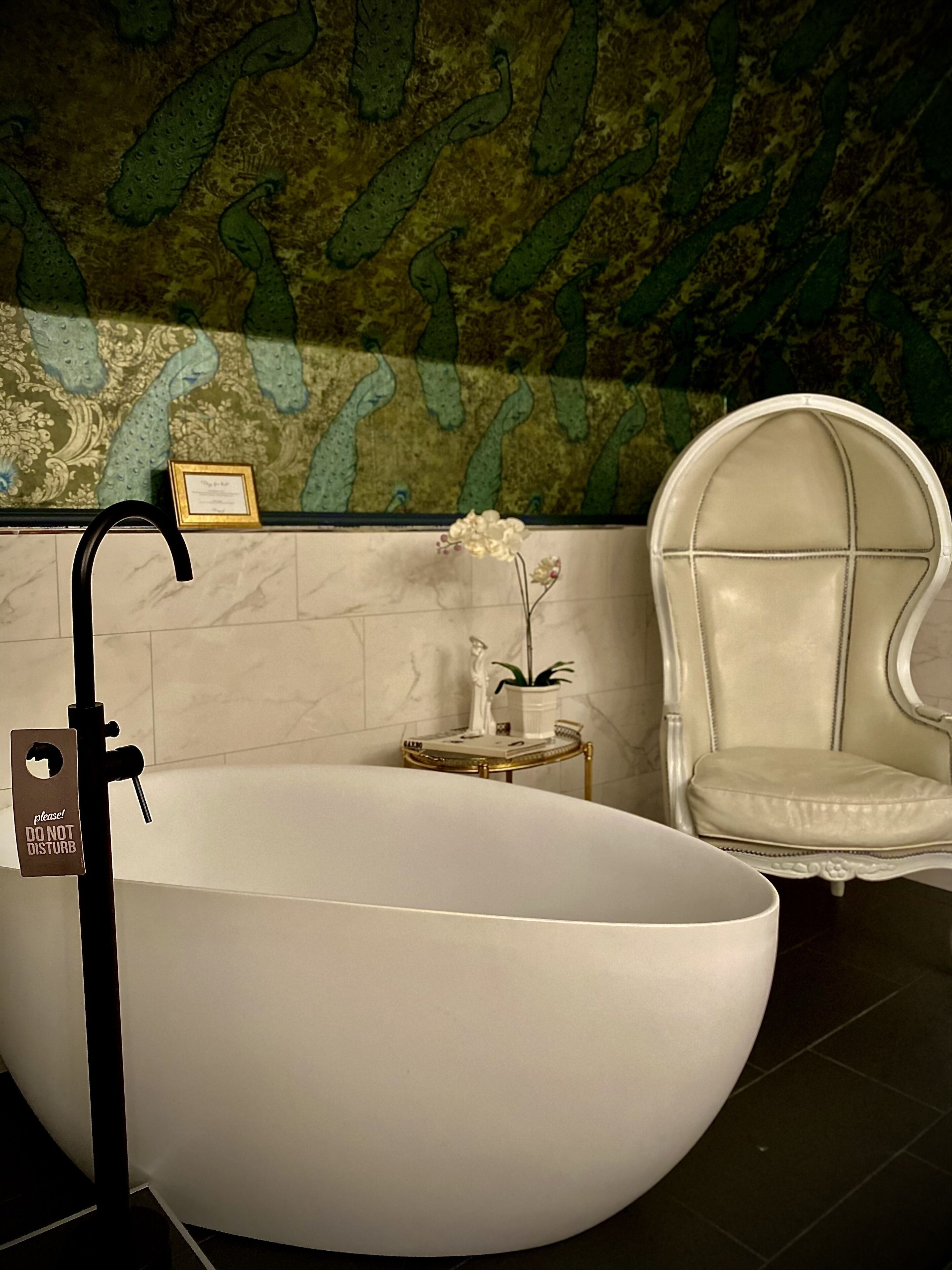 design room, partial lake view | 1 bedroom, individually decorated, individually furnished