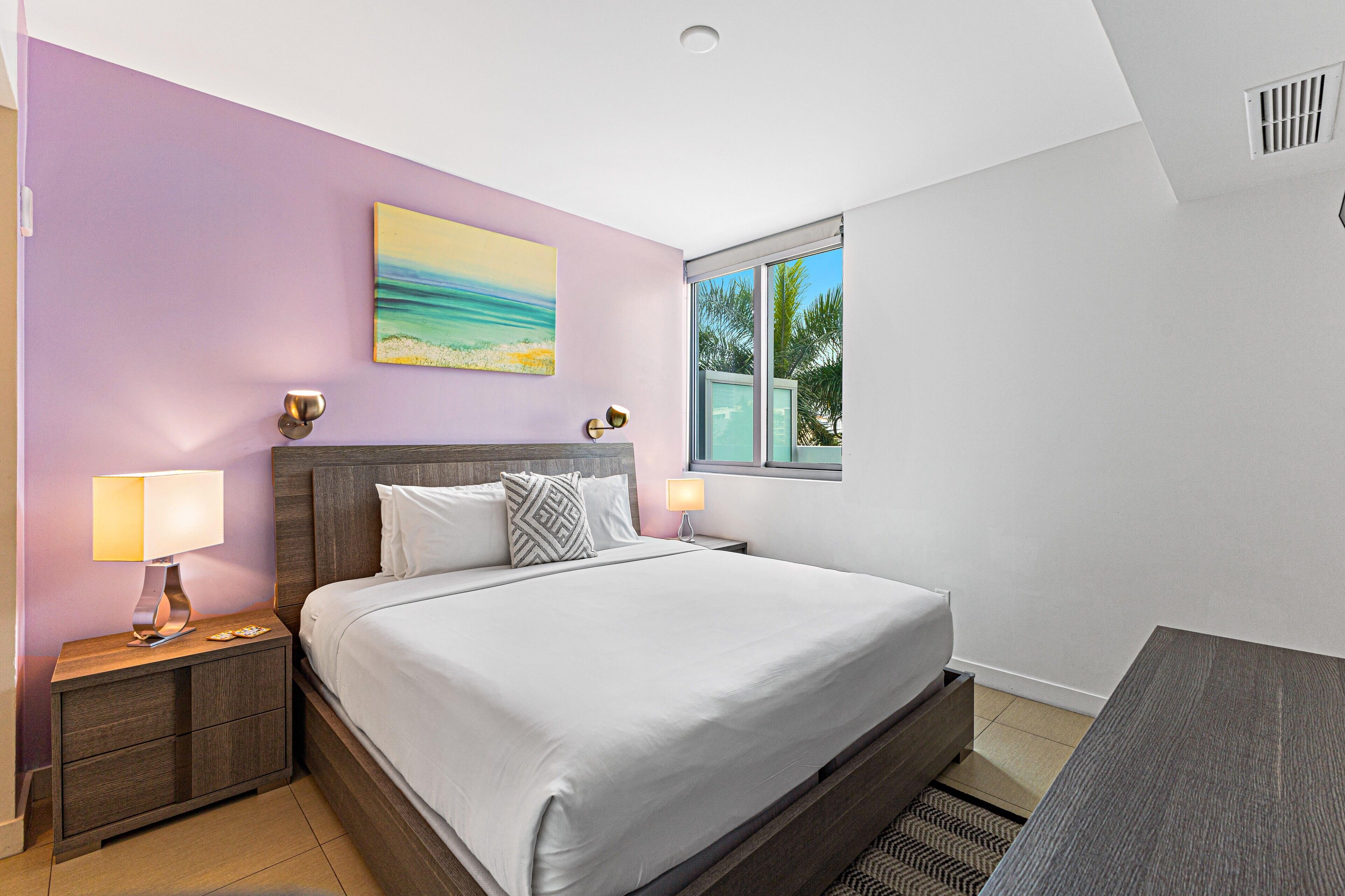 1 bedroom, premium bedding, individually decorated