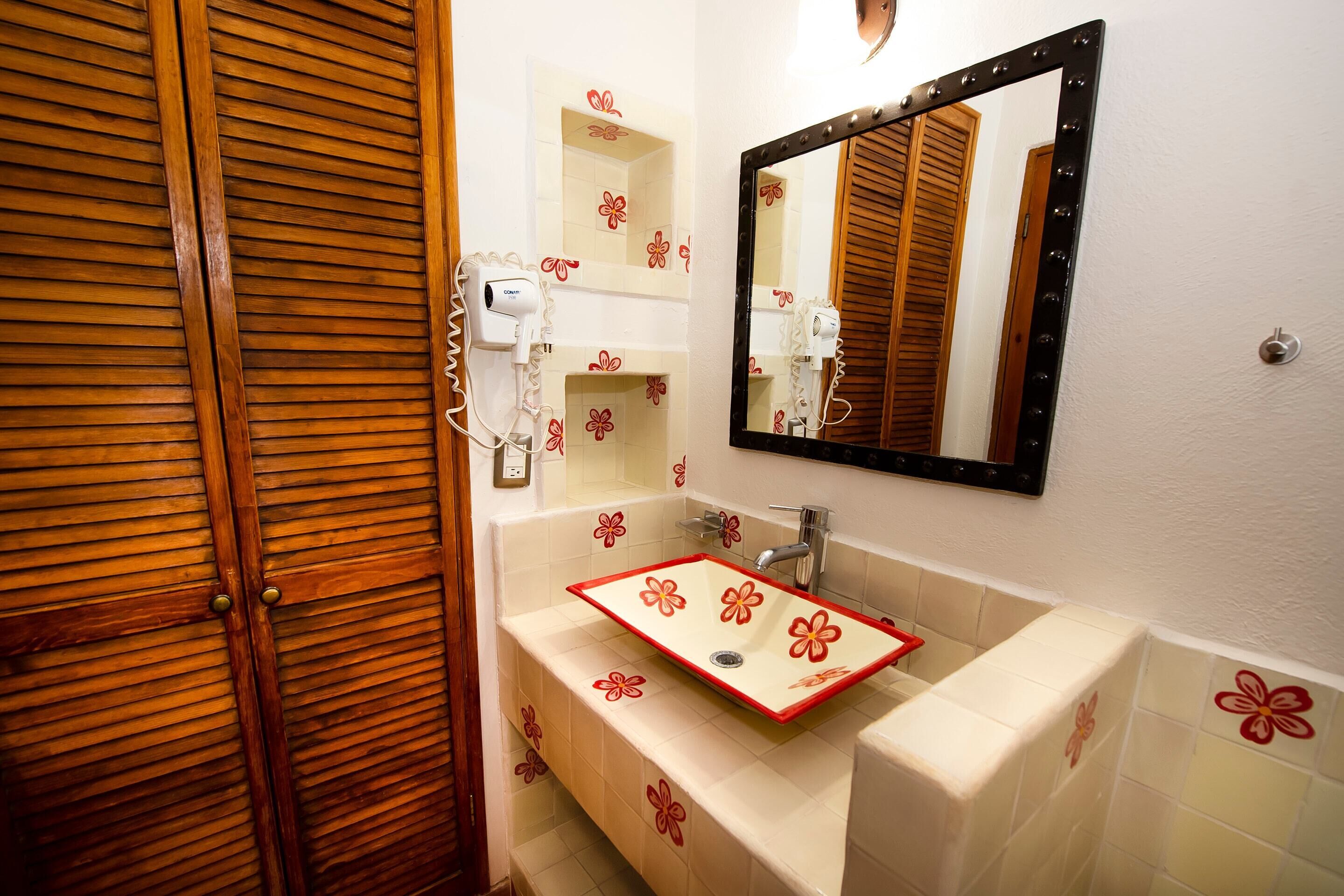 free toiletries, hair dryer, towels, soap