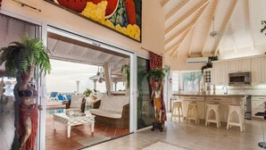 Premium Villa, 5 Bedrooms, Private Pool, Ocean View | Living area - Villa Bianca (Simpson Bay)