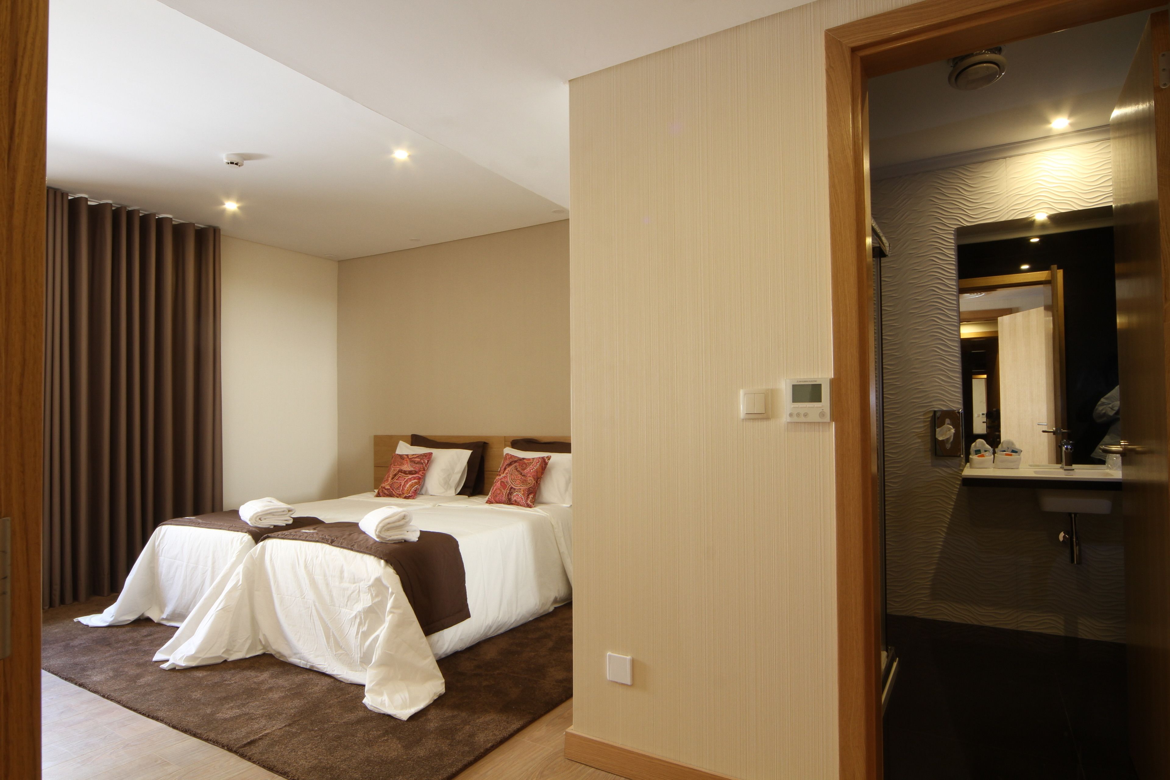 bathroom | deep-soaking bathtub, free toiletries, hair dryer, towels