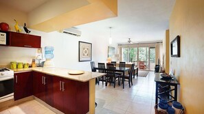 Apartment 2 Bedroom ,Kids Free | Private kitchen | Full-size fridge, microwave, stovetop, coffee/tea maker - The Meridian by Bric (Playa del Carmen)