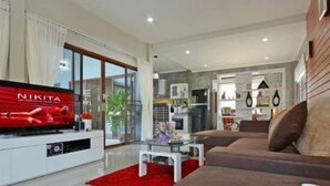 Three Bedroom Pool Villa | Living area - Maikhao Home Garden Bungalow (Mai Khao)