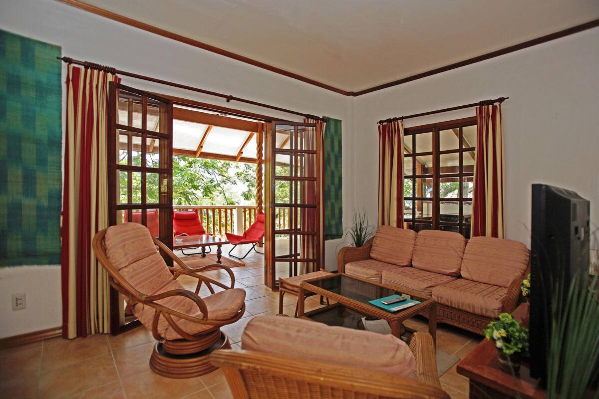 penthouse, ocean view | living area | flat-screen tv