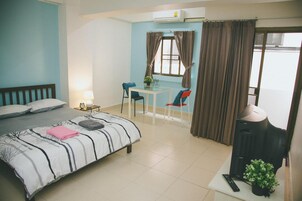 Escritorio, camas plegables/adicionales, wifi gratis y ropa de cama 