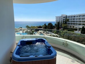 Executive Room, Sea View (Outdoor Tub) | Balcony view - Melissi Beach Hotel & Spa (Ayia Napa)