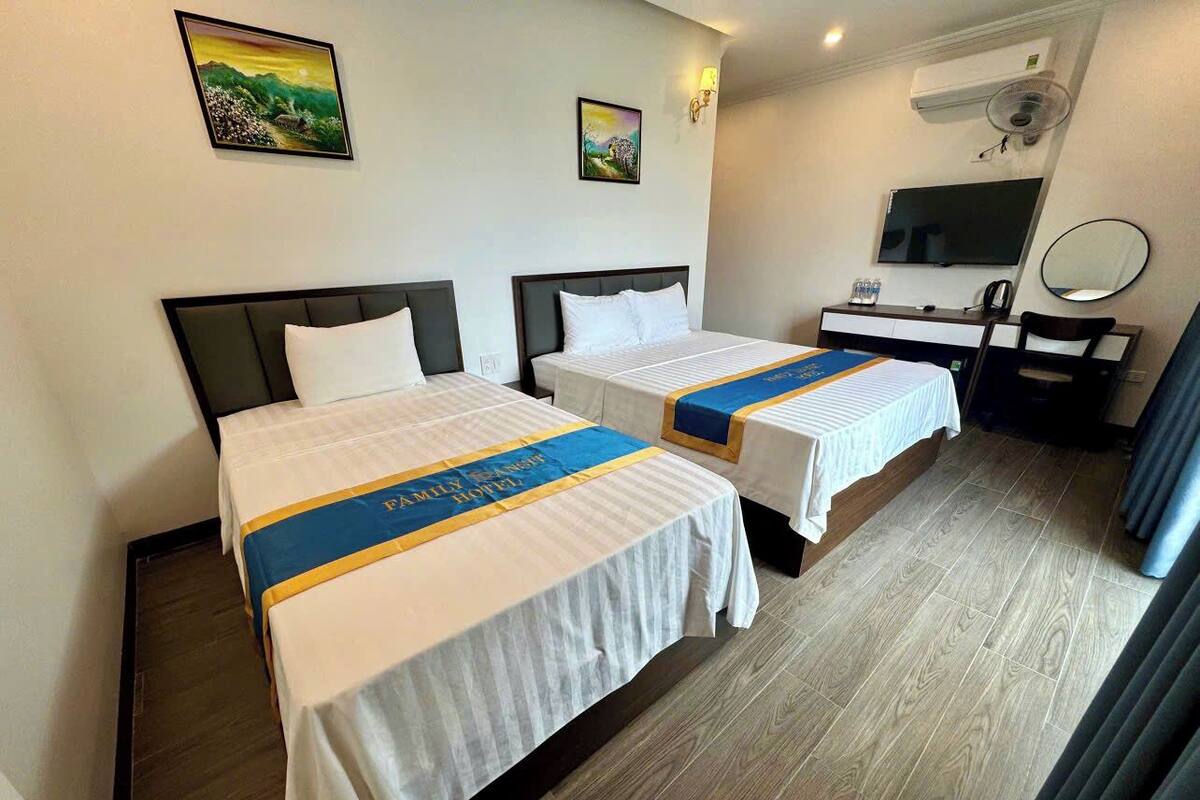 Premium bedding, memory-foam beds, minibar, desk