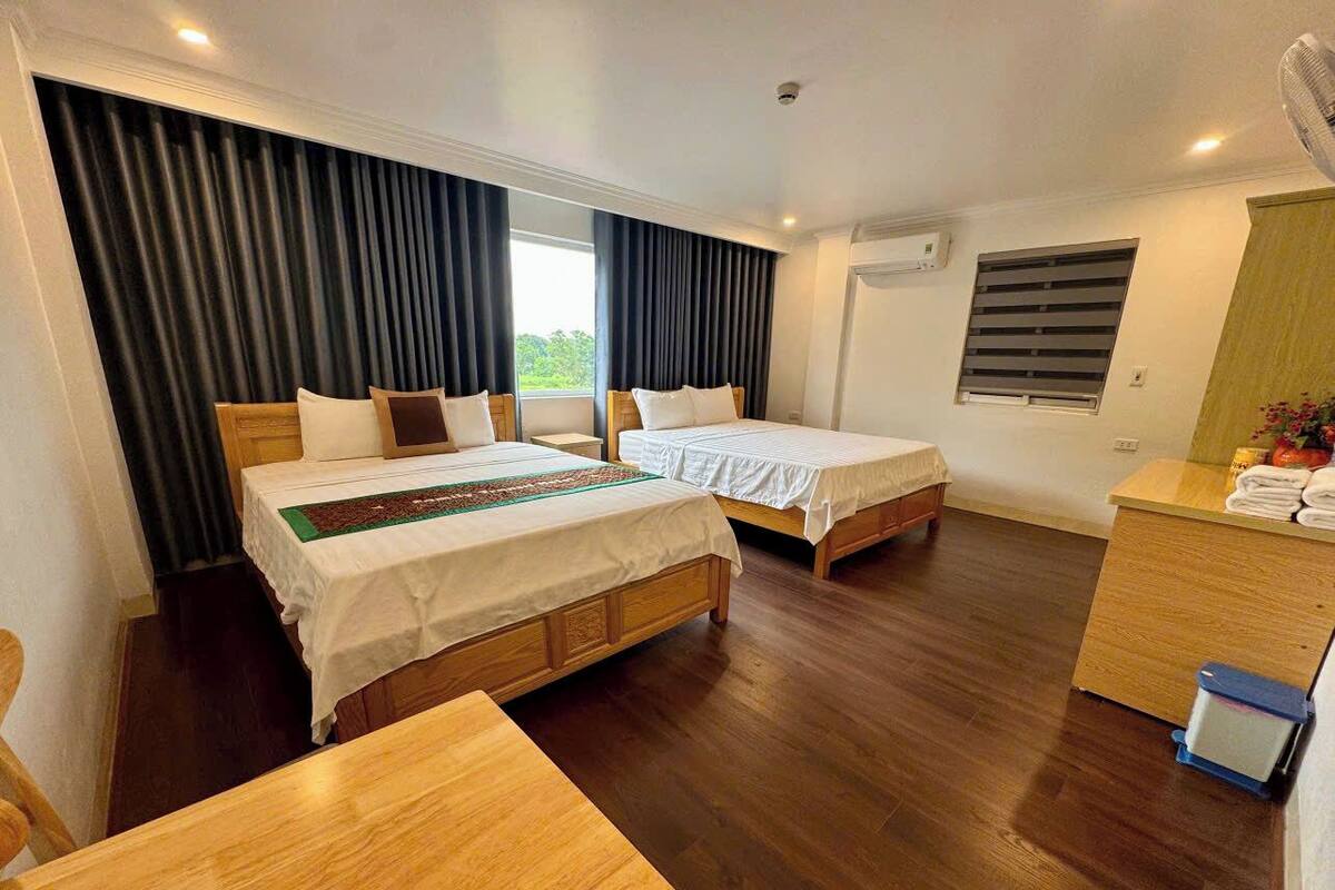 Premium bedding, memory-foam beds, minibar, desk