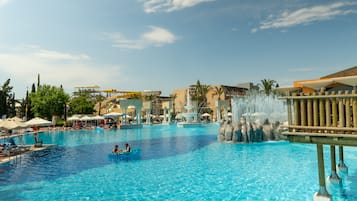 Indoor pool, outdoor pool, open 8:00 AM to 8:00 PM, pool umbrellas