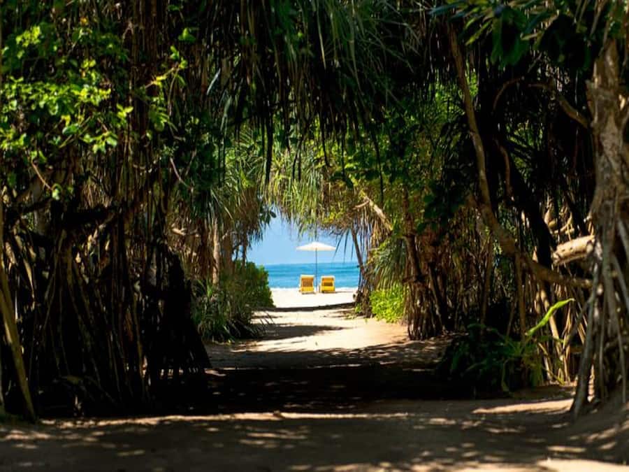 Beach nearby, sun loungers, beach towels