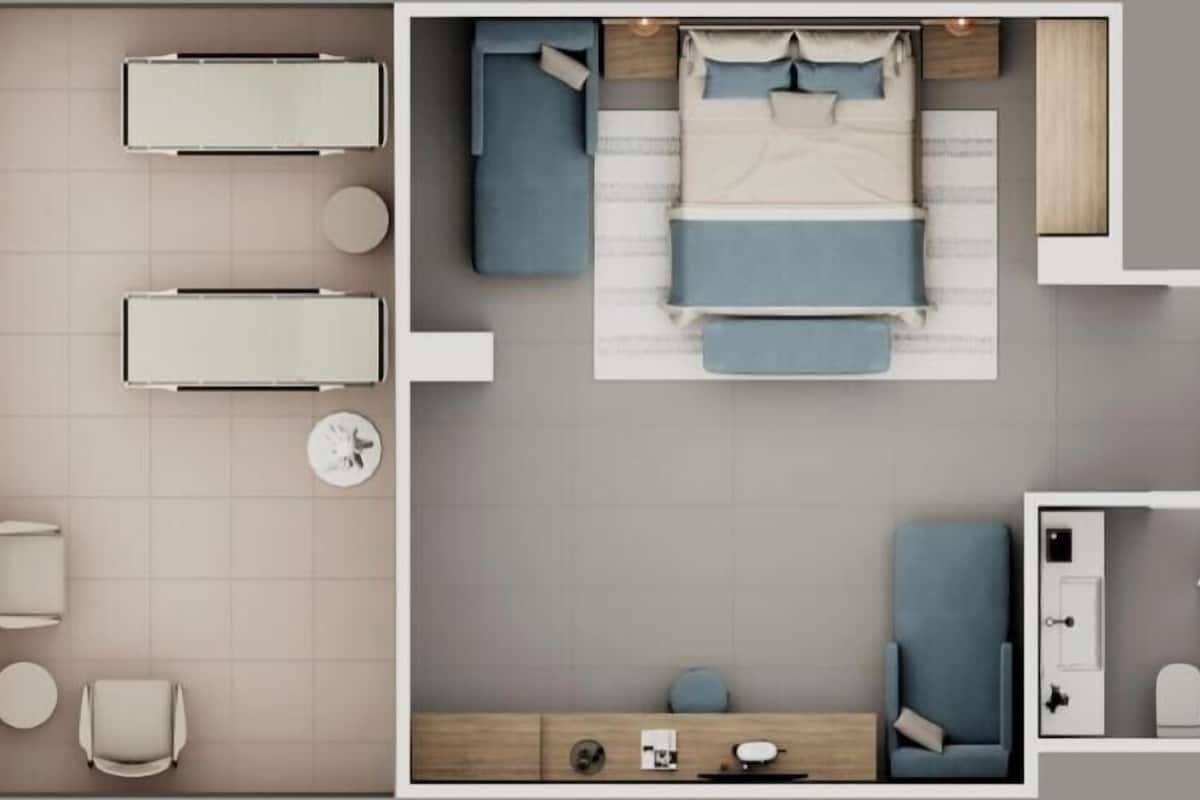 Minibar, coffres-forts dans les chambres, bureau