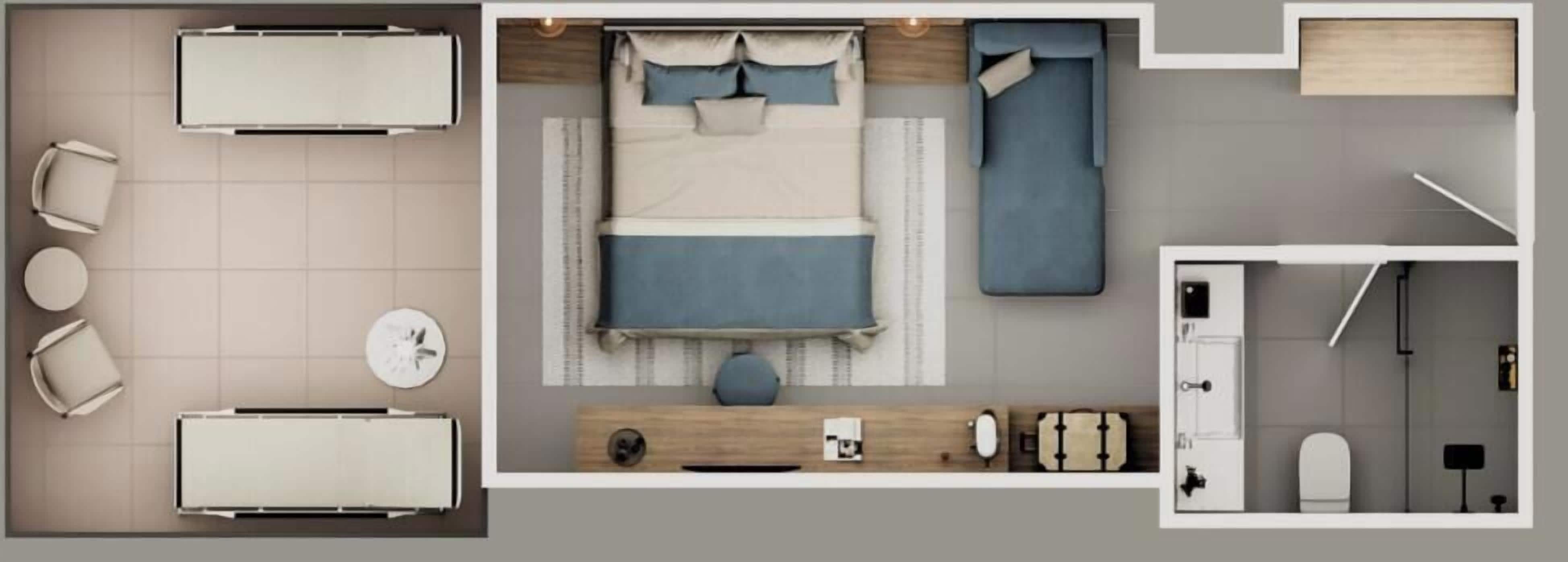 Terrace Room | Minibar, in-room safe, desk, laptop workspace