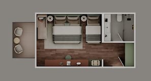 Hotel Standard Room | Minibar, in-room safe, desk, laptop workspace - Corendon Hydros Club Kemer (Kemer)