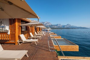 Private beach, sun loungers, beach umbrellas, beach towels - Corendon Hydros Club Kemer (Kemer)