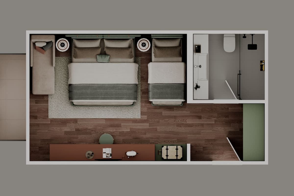 Hotel Standard Room | Minibar, in-room safe, desk, laptop workspace