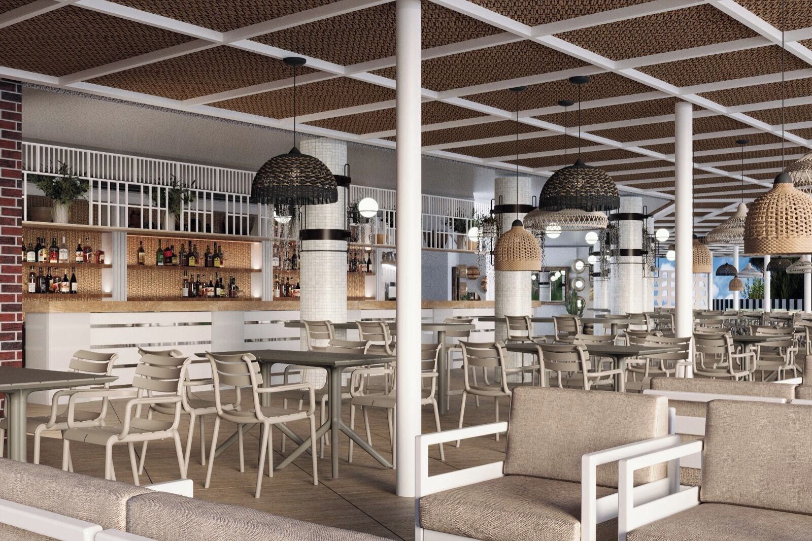 3 nhà hàng, phục vụ bữa sáng, bữa trưa, bữa tối, món Á 