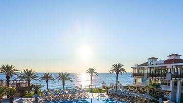 2 outdoor pools, pool umbrellas, sun loungers