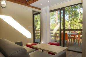 Familie chalet, 2 slaapkamers | Woonruimte