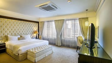 Royal Room | Premium bedding, down duvets, minibar, in-room safe