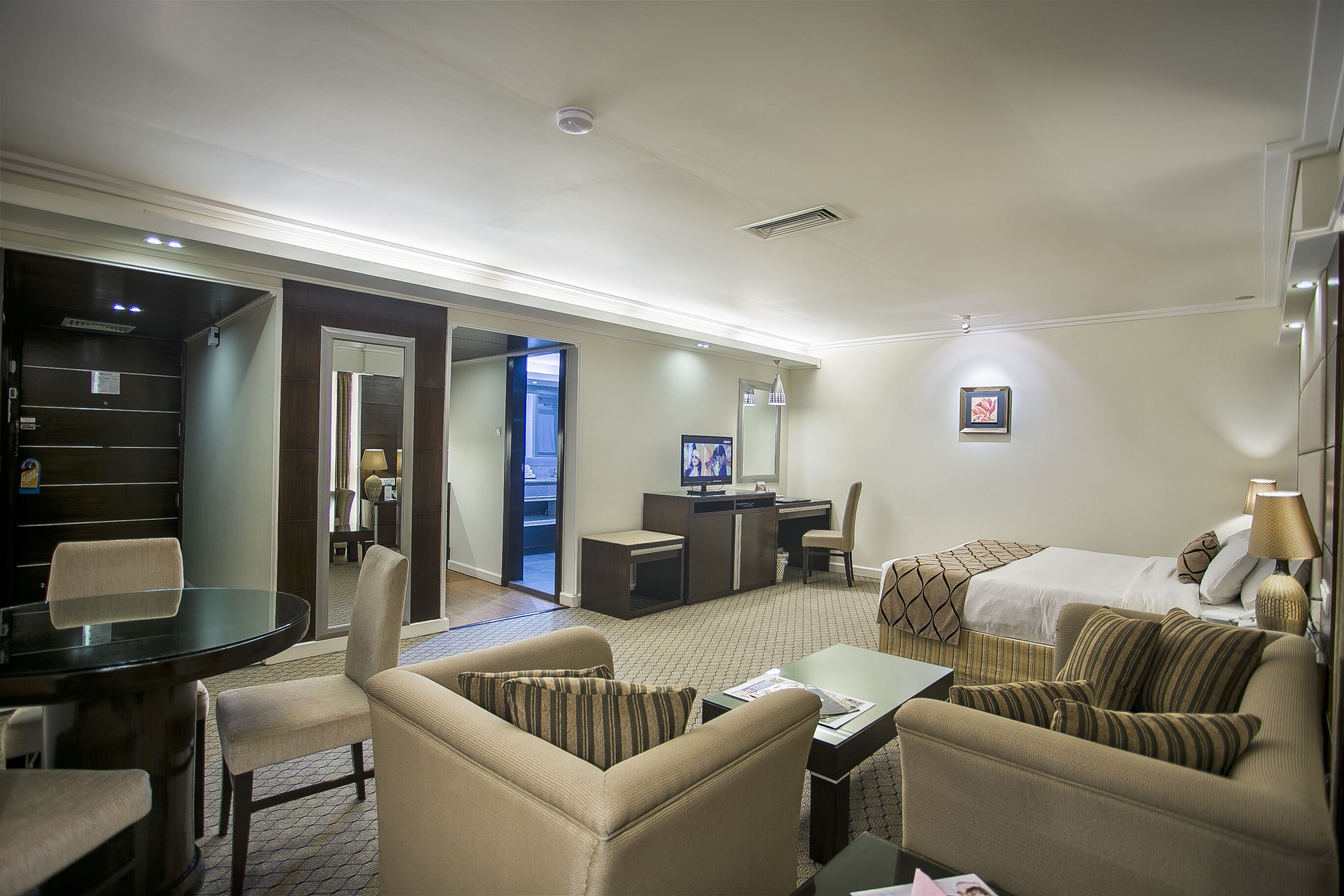 junior suite, 1 bedroom, ensuite, city view | 1 bedroom, premium bedding, down duvets, minibar