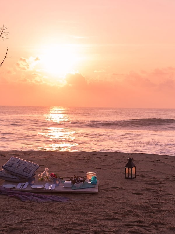 On the beach