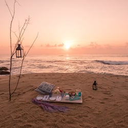 On the beach