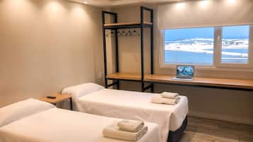 Desk, free cots/infant beds, rollaway beds, free WiFi