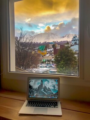 Landudsigt fra overnatningsstedet