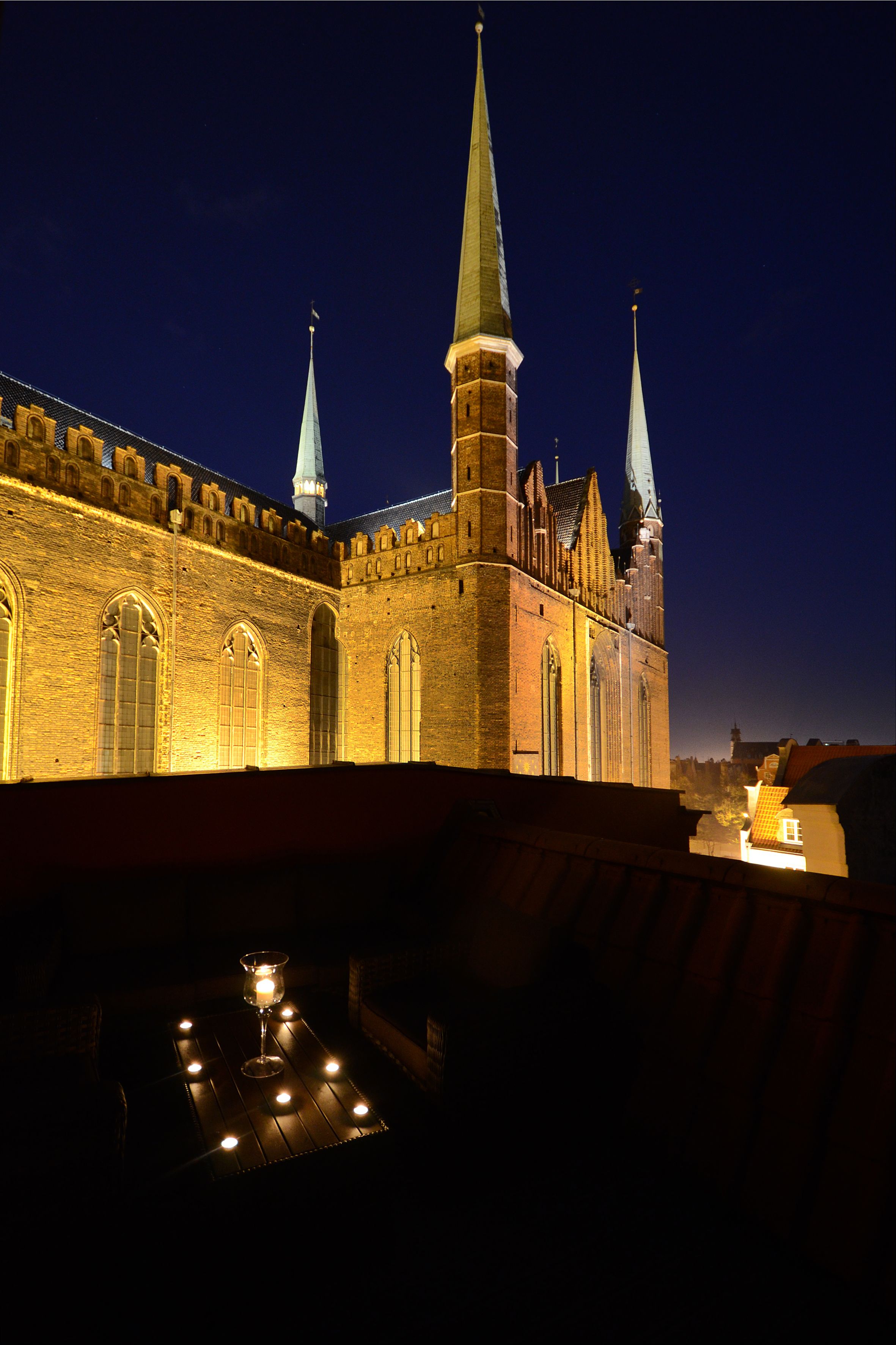 front of property – evening/night