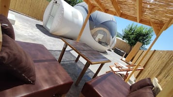 Superior huisje (Bubble) | Terras