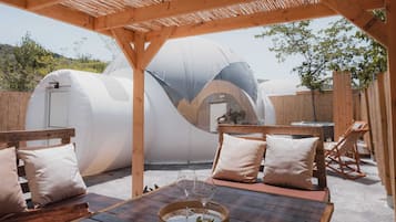 Cabaña superior (Bubble) | Terraza o patio