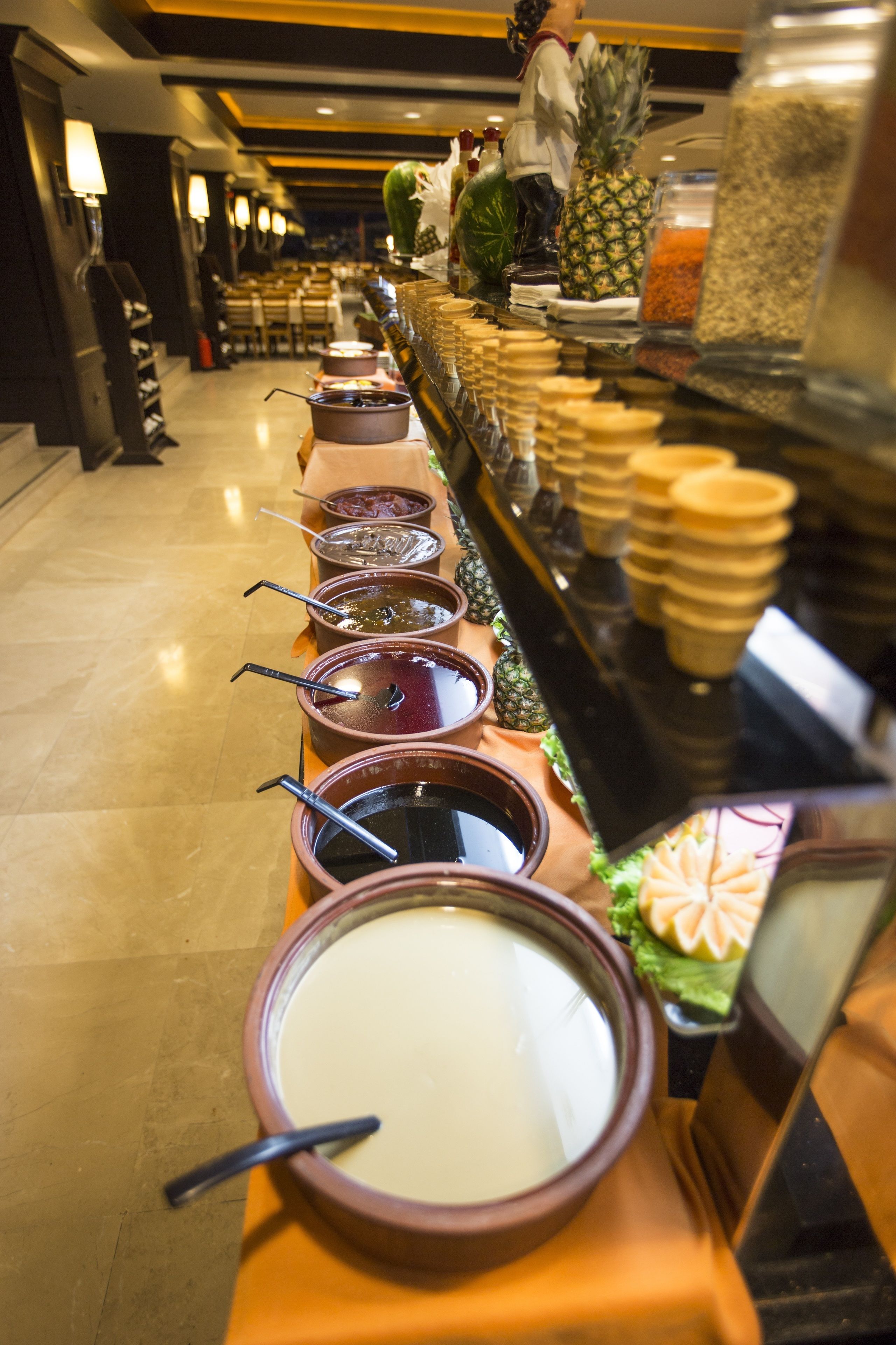 Daily buffet breakfast for a fee