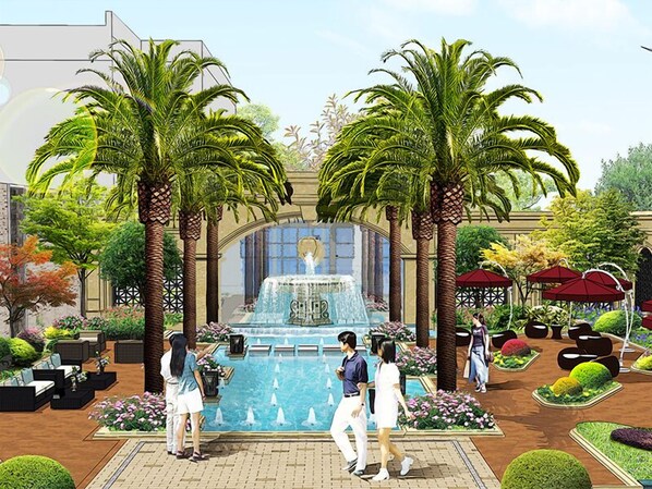 Fountain - Howard Johnson Zunyue Hotel Chengdu (Chengdu)