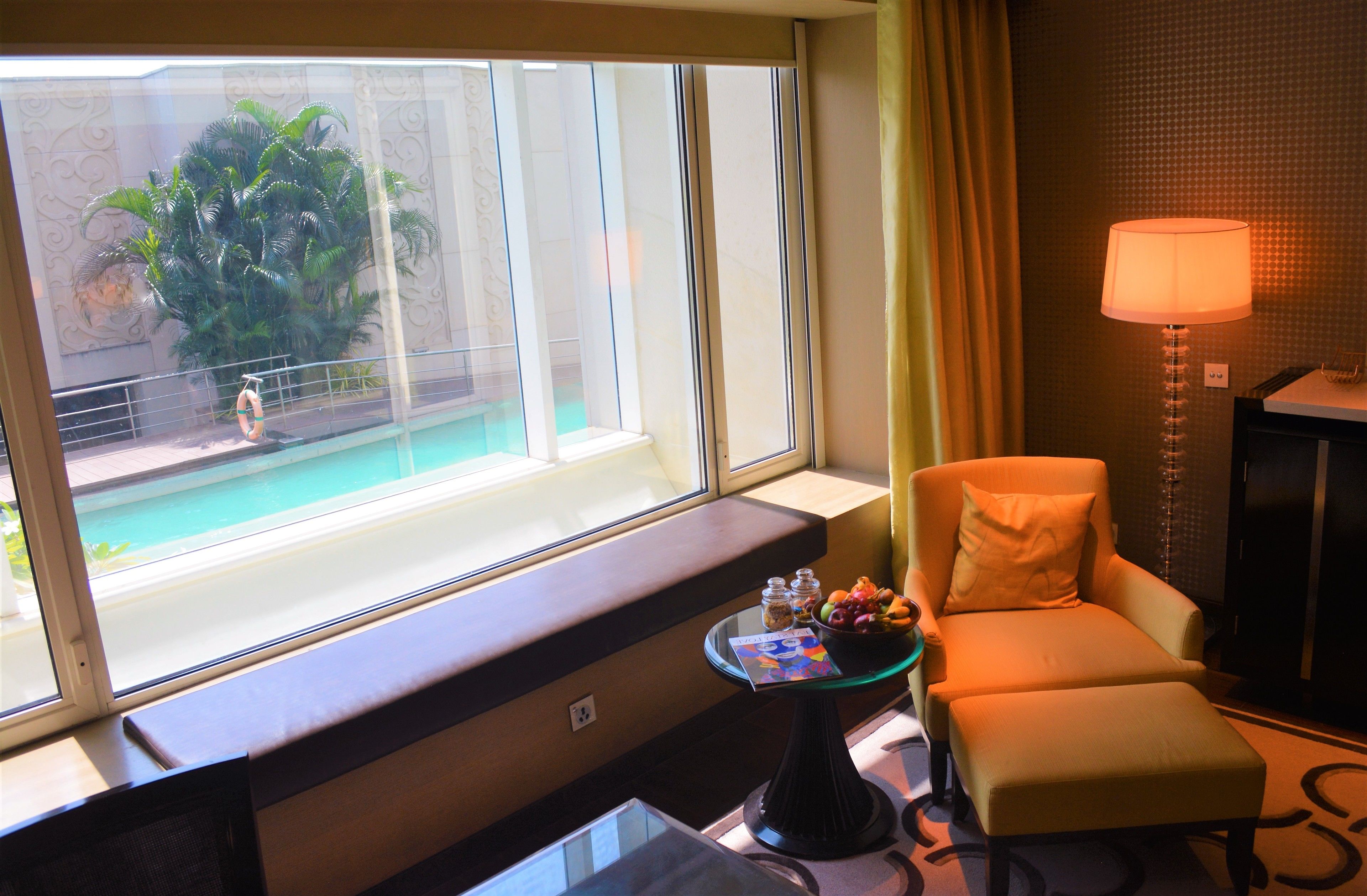 luxury room, 1 king bed, pool view | view from room