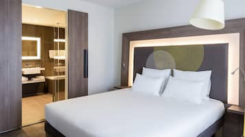 In-room safe, desk, laptop workspace, soundproofing