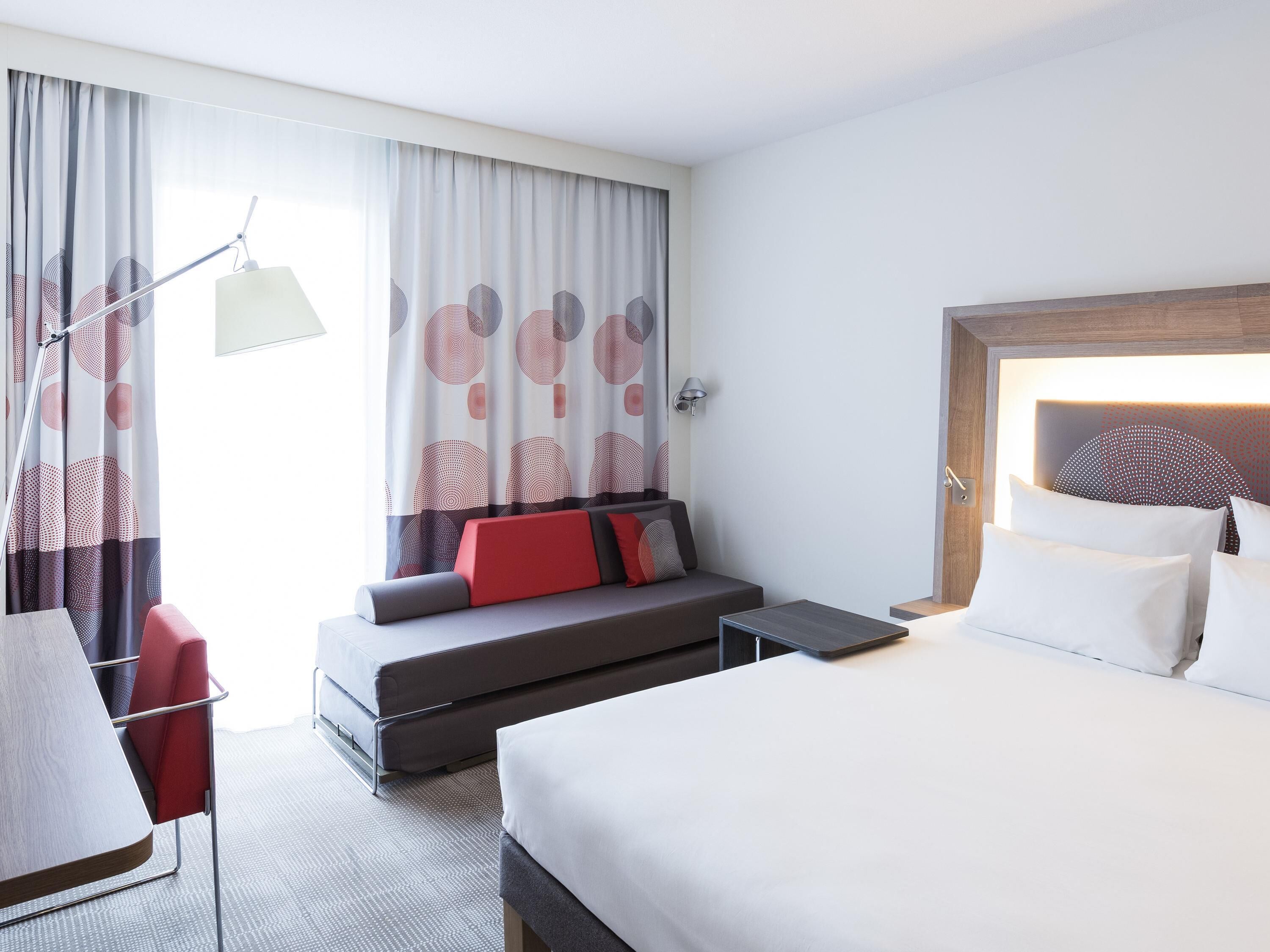 In-room safe, desk, laptop workspace, soundproofing
