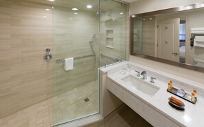 Premium Suite, 1 King Bed (King) | Bathroom | Free toiletries, hair dryer, towels, soap - The Radnor Hotel (Wayne)